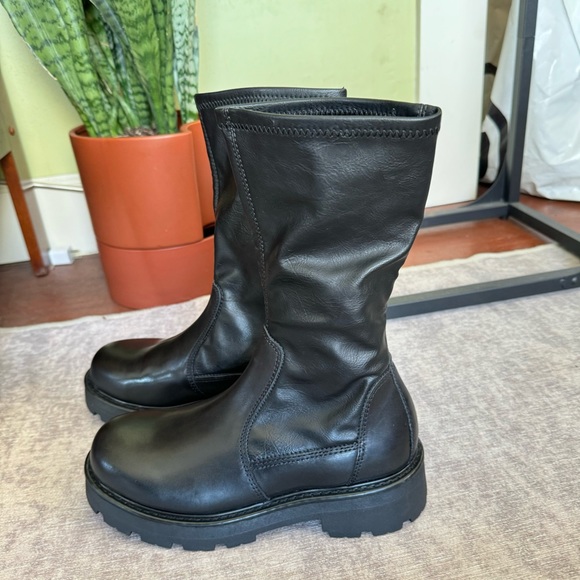 Vagabond Platform Leather Boots - Picture 4 of 6